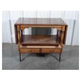 Drexel Server, Drop leaf maple Server cart,