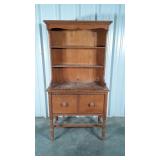 Cottage China Cabinet, early maple, one piece