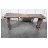 Bench, early pine made Bucket type, 42 long x 16"
