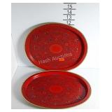 Two service trays
