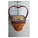 Small Longaberger Basket - Hearts Red Delight