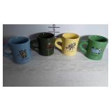 Set of four " Life is Good" coffee mugs