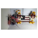 An ensemble of patriotic household props