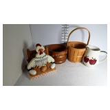 Ice bucket, basket, napkin holder and small