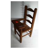 Small Wood and wicker desk chair