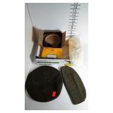 Military dress items- Beret, hat, 2 belts, white