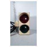 Older Industrial traffic light fixture. Powers on