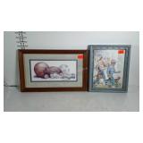 Pair of sports prints for child