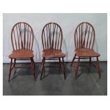 Dinning chairs, three natural colored chairs, do