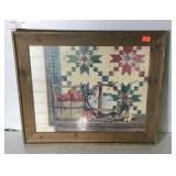 Country craft decor wall picture