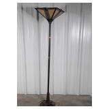 Floor Lamp, slag Style Shade, painted base,