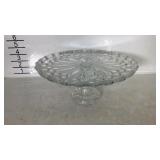 Lead crystal cake stand