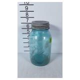 Number 13 Ball jar, quart size with zinc lid
