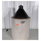 Crockery Jug. 5 gallon Crown Seal with cork