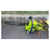 Poulan counter vibe chainsaw, with 18" bar