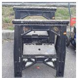 Two poly saw horses