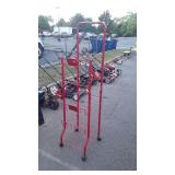 Display Rack, 64" tall, is on wheels