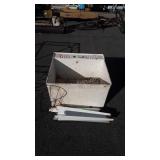 Poly wash sink, with metal legs