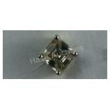 Single Sterling Silver CZ Earring