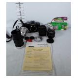 Cameras and lenses, Canon T70 camera, Canon lens