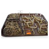 Brass tone drawer pulls