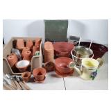 Gardening group, planters, sprinkler and lots of