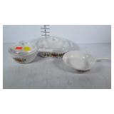 Corning Ware, three pieces Spice of Life pattern