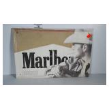 Advertising, Marlboro cigarettes metal sign,