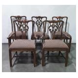 Group of five dinning chairs they do show use
