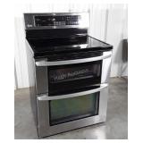 LG, Electric Stove, flat top 4 burner, double