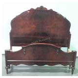 Depression era bed, is full size, with wooden