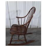 Rocking Chair, curved armed spindle back