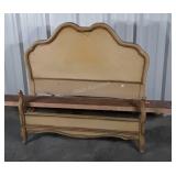 French Prov Bed, twin size, side rails included