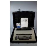 Sears electronic portable typewriter with case,