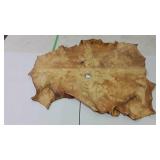 Tanned cow leather - approx. 32x35 has hole in