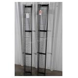 Two CD Holder Racks, metal wire type needs