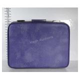 Vintage Purple Towncraft Suitcase. Latches all