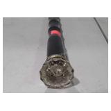 Black cane, with glass door handle as topper
