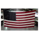 48 star flag, 111 x 60, some wear, but she is in