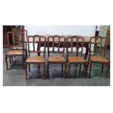French provincial seven piece dinning set, table