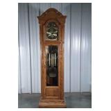 Grandfather Clock, Emperor, oak case, brass