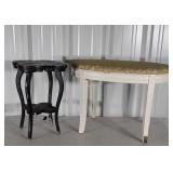 Vanity Stool, and Plant Stand, both in used