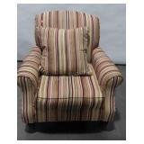 Upholstered living room chair, with natural color
