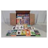 VHS tapes, mostly children