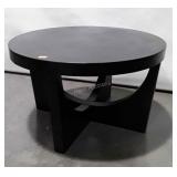Accent Table, 30" drum top x 18" high, black