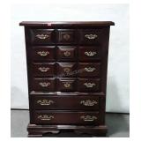 Chest of Drawers, pine having 5 drawers, dark