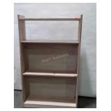 Bookcase, pine board made, 37" wide 4 shelves