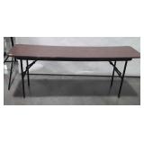 Six foot folding slim table, seller code LW 18"