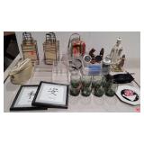 Home goods group, green lowball glasses, Chinese
