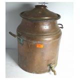 Copper Beverage Urn with spigot - Some dents and